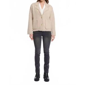 NEW RINO & PELLE sena single breasted cardigan in stone